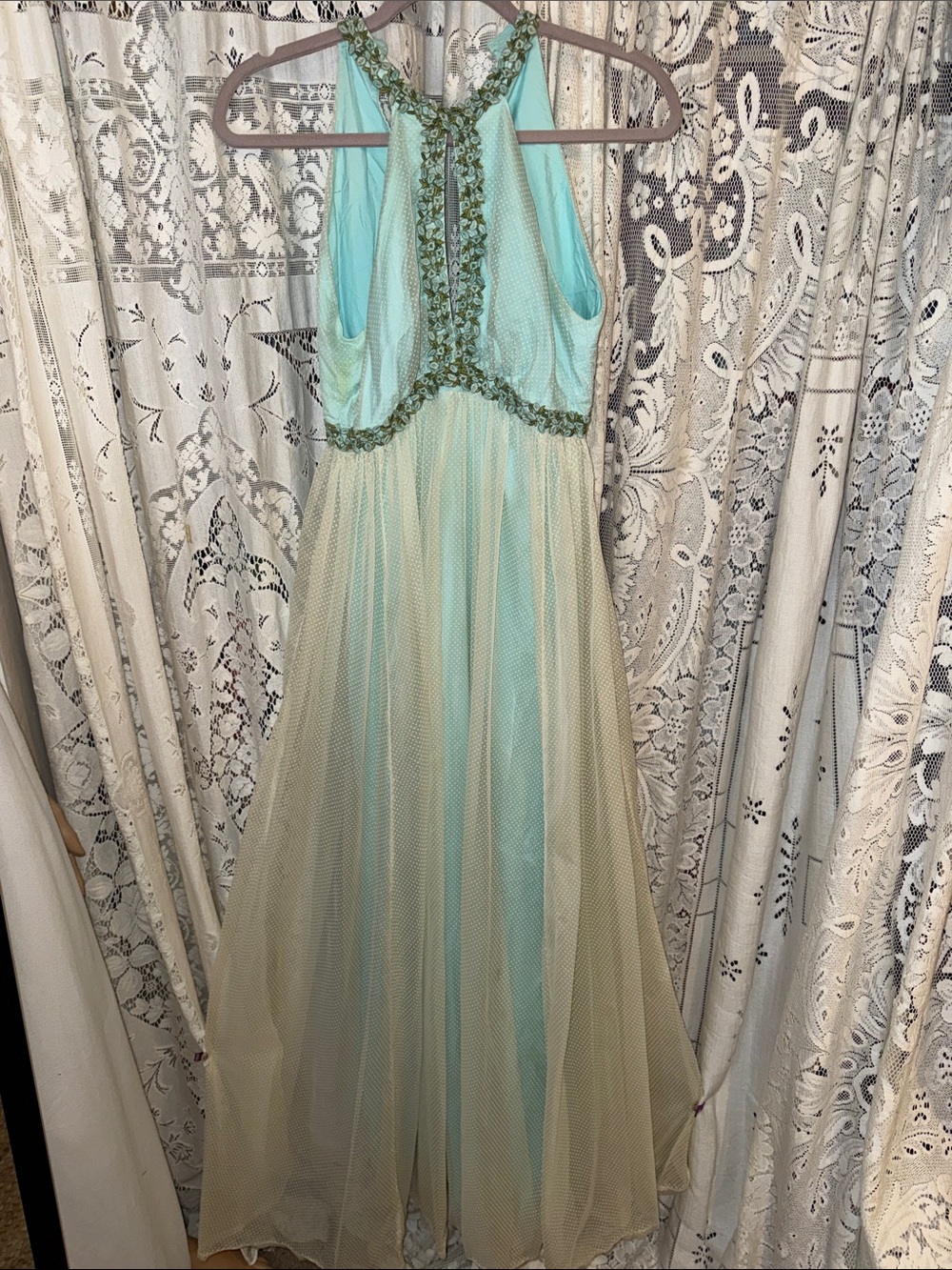 Vintage Mike Benet formals gown 70's, size‎ XS